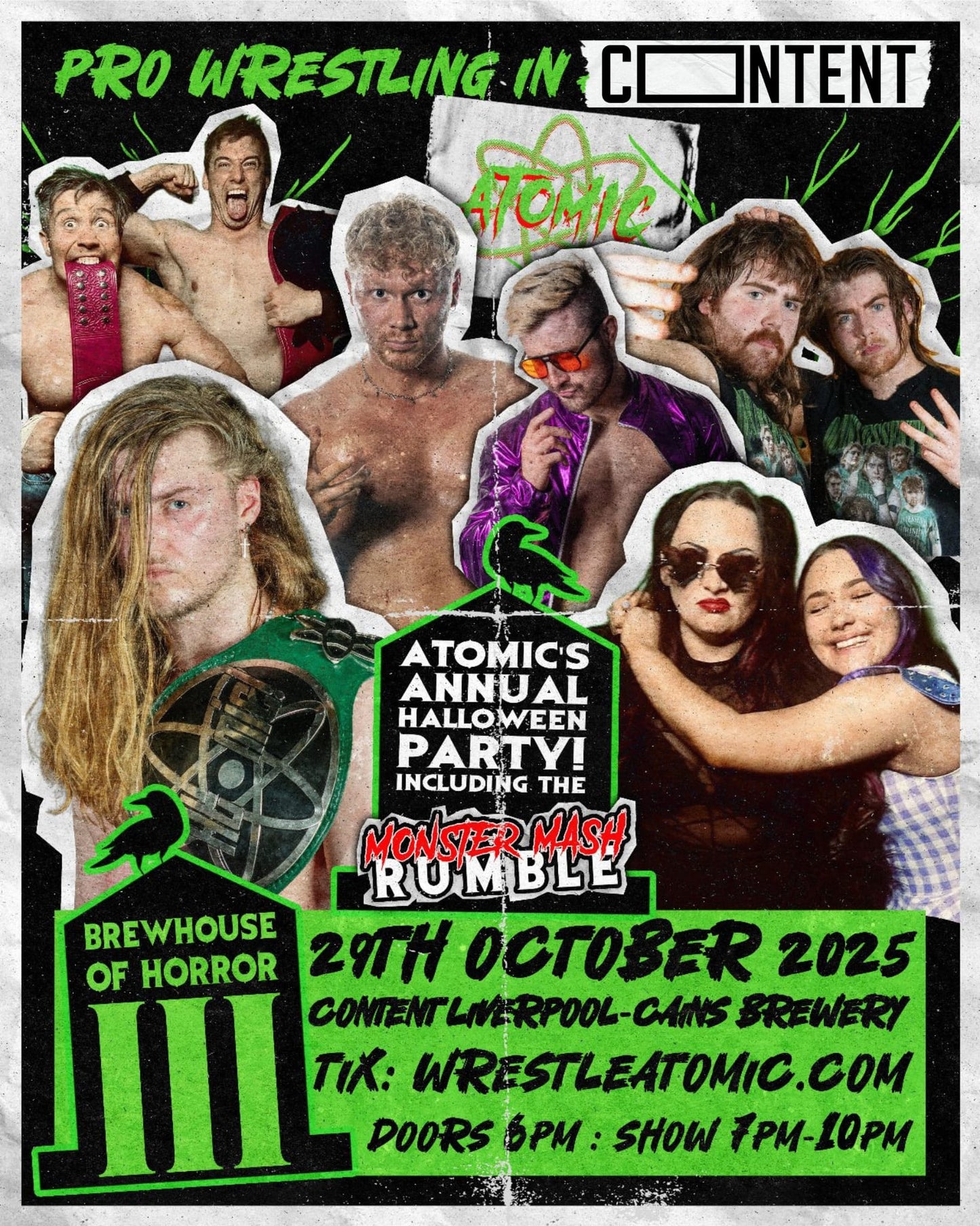 ATOMIC 16: BREWHOUSE of HORROR III Wednesday 29th Oct 2025 - CONTENT!