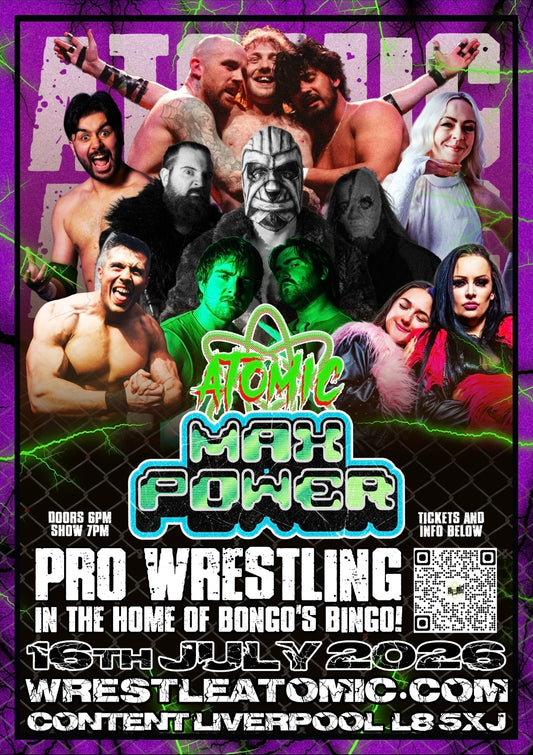 ATOMIC 20: Max Power! - 16th JULY 2026 - TICKETS OFF SALE, NOW ONLY ON THE DOOR!